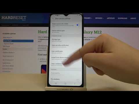 How to Clear Credentials in SAMSUNG Galaxy M12 – Remove Certificates