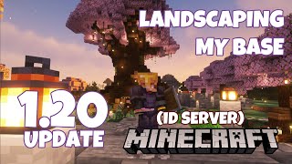 【MINECRAFT】bUAT JAMBAN + Landscaping around my base!【NIJISANJI】