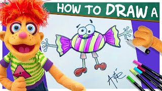 How To Draw A Candy | Art Tutorial for Kids | Artie's Show