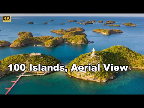 100 Islands Aerial View in 3 Minutes | Alaminos | Pangasinan | Philippines