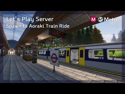 Soodari - Minecraft MTR - Let's play server Train ride (Spawn to Aoraki with AT Metro)