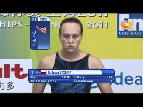 Women's 3 m springboard final, Diving, Shanghai World Aquatics Championships 2011 (5/6)