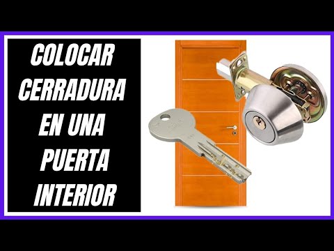 Entrelazamiento Expansión Queja COLOCAR CERRADURA EN PUERTA INTERIOR DE MADERA | homify