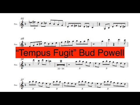 Bud Powell ''Tempus Fugit'' Solo Transcription