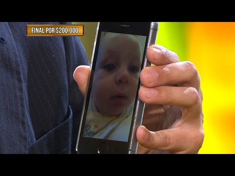 Guido Kaczka showed a video of his 5-month-old son saying