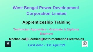 WBPDCL Apprenticeship Training 2019