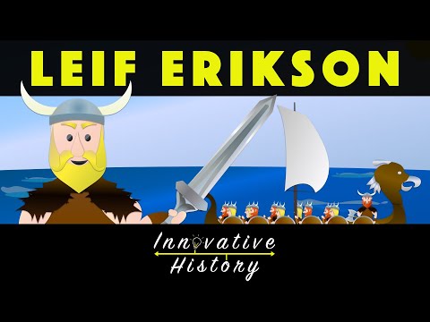 Leif Erikson - Leif Erikson Tag Geschichte Cartoon