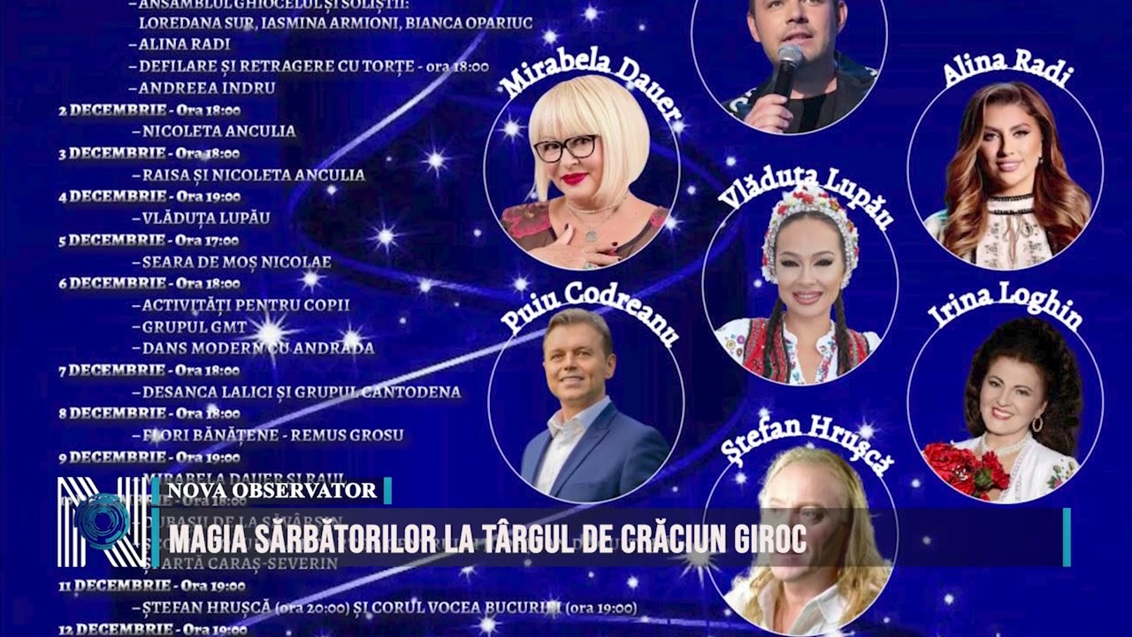 Magia sărbătorilor la Târgul de Crăciun Giroc