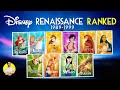 DISNEY RENAISSANCE 1989 1999 All 10 Movies Ranked Worst To Best