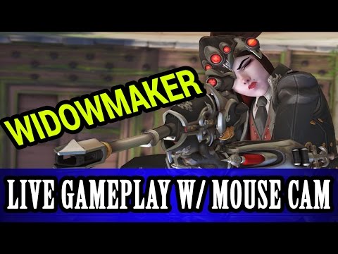 Overwatch: Widowmaker Gameplay W/ Mouse Cam! TARGET PRACTICE :D Video