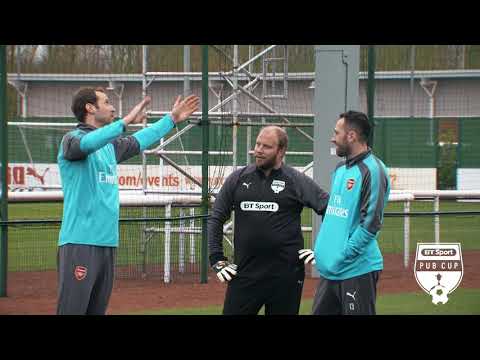 BT Sport Pub Cup | Arsenal's Petr Cech and David Ospina give Sunday League keepers some training