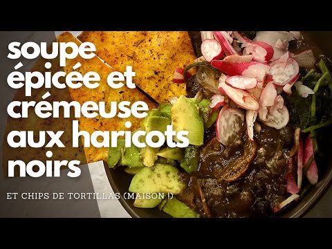 Recette Soupe crémeuse de haricots noirs