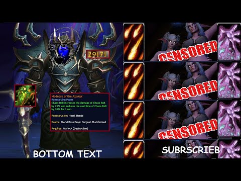 Shadowlands Chaos Bolt Legendary Arena (DO NOT TRY THIS AT HOME)