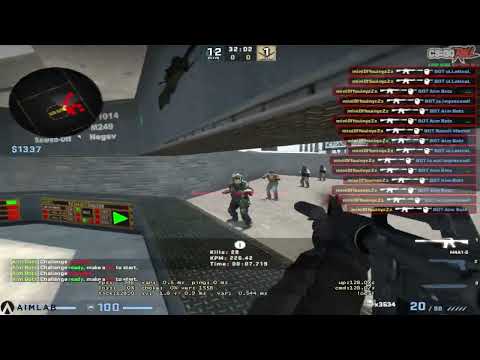 CS:GO aim_botz challenge 26.172s (229.25 KPM)