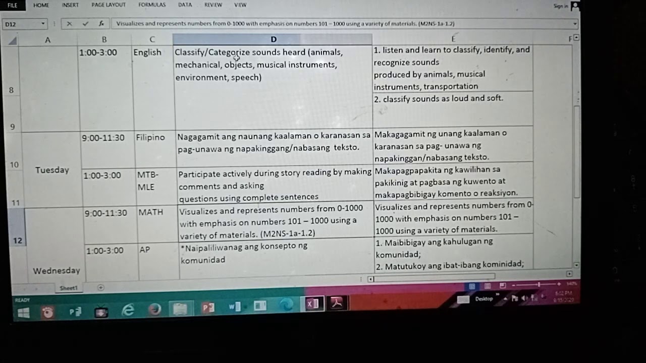 Weekly Home Learning Plan for Grade 2