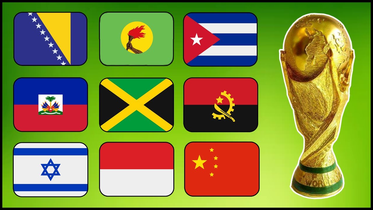 Teams that have only played the World Cup ONCE