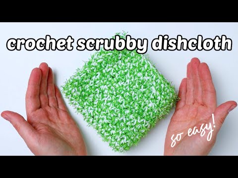 EASY Crochet Scrubby Dishcloth Pattern