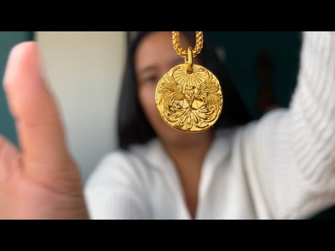 Solid 24k Gold Mene Phoenix Rising Pendant