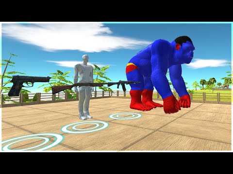 FPS AVATAR & GORILLA SUPERMAN - Jailbreak CHALLENGE | ARBS - Animal Revolt Battle Simulator