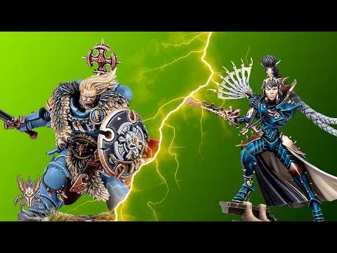 NEW Space Wolves Grotmas Detachment vs Drukhari Realspace Warhammer 40k Battle Report | Skaredcast