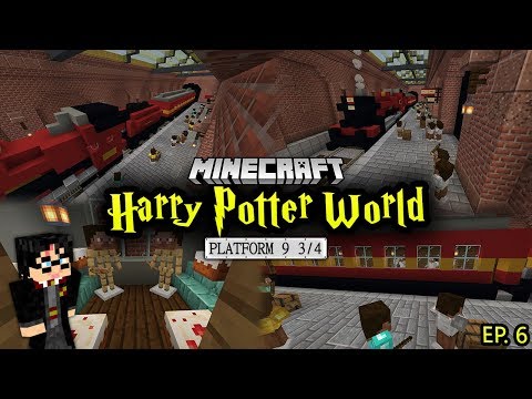 Building a Harry Potter Minecraft World -  Ep. 6 (Platform 9 3/4)