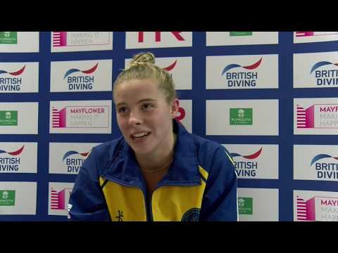 Kat Torrance - Women's 1m British National Diving Cup winner 2019