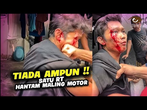 NO MERCY‼️ Motorcycle Thief Beaten Black and Blue by Residents of 1 Village