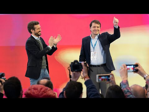 Casado y Mañueco clausuran el XIV Congreso del PP de Castilla y León