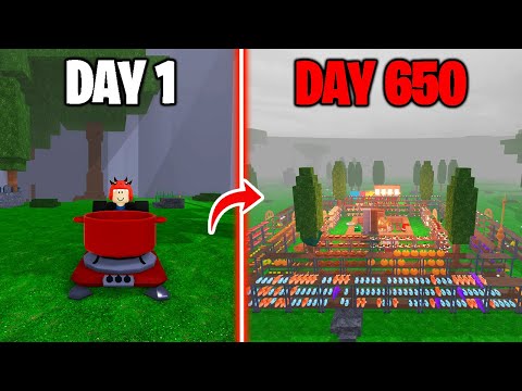 650 Days to Build a Biggest Food Base in 99 Nights in the Forest