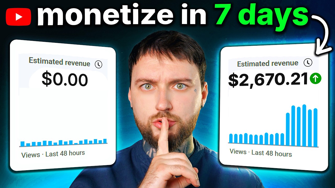 I Monetized A New YouTube Channel In 7 Days To Prove It’s NOT LUCK