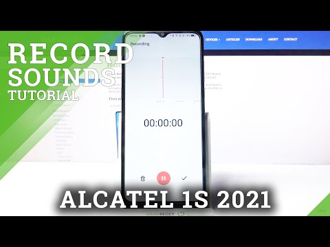 Voice / Sound Recorder App Managing - ALCATEL 1S 2021