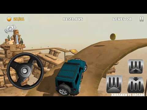 Mountain Climb 4x4: Impossible Stunts | Jeep All Colors Unlocked Levels 74 to 78 - Android GamePlay