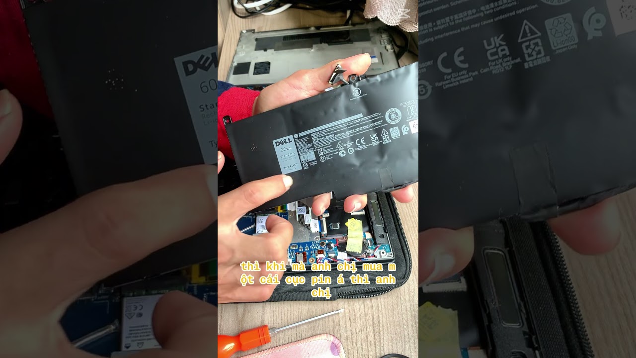 Hướng dẫn thay pin laptop tại nhà #teoemthonha #kocnet #laptop