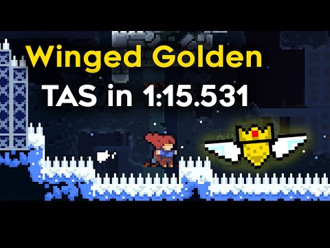 [TAS] Celeste Winged Golden (Dashless Forsaken City) in 1:15.531