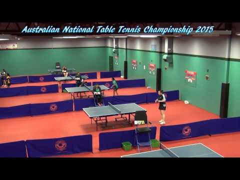 Table Tennis Australian National Championship - Team Stephanie S vs Sally Z