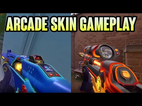 THE NEW ARCADE SKINS ARE INTERESTING - Valorant Radiant Entertainment System Skins
