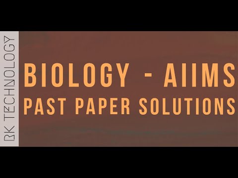 Biology: AIIMS Past Year Paper