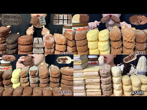 ASMR MUKBANG CHOCOLATE ICE CREAM DESSERT COLLECTION #2