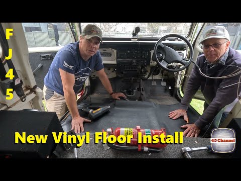 S2EP97 - New Vinyl Floor  and Custom fit mats in the FJ45RV Toyota