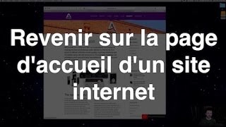 Revenir sur la page d'accueil d'un site internet