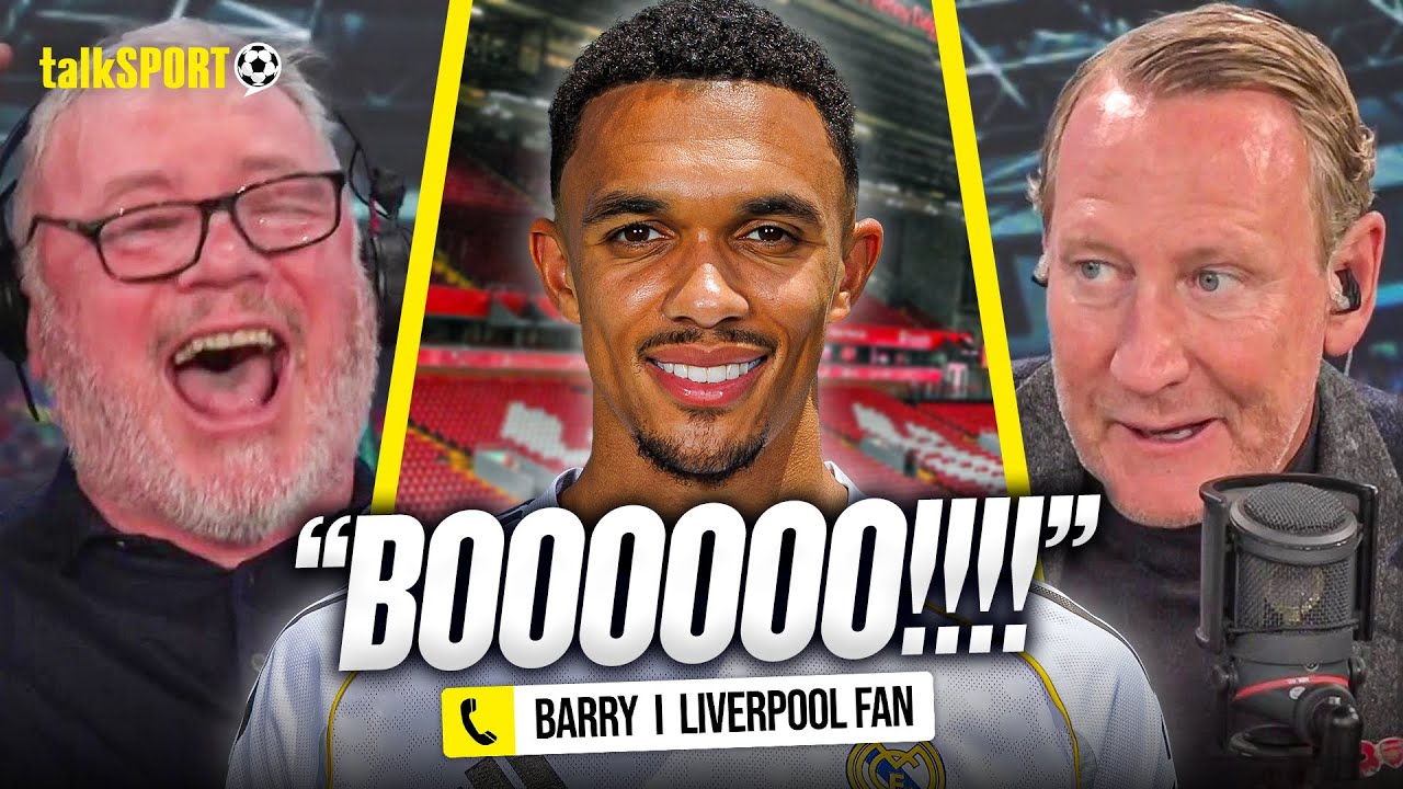 Liverpool fan PRACTICES BOOING Trent Alexander-Arnold on-air as callers DEBATE his Anfield return!