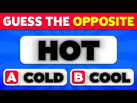Only 1% Can Guess All 60 Opposite Words! 🤯🔄 | English Vocabulary Challenge