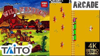 Wild Western Arcade ( Taito 1982 ) 4k Gameplay