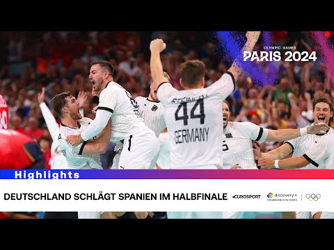 Deutschland im Halbfinal-Krimi gegen Spanien | Olympia 2024 in Paris | Handball | Highlights Deutsch