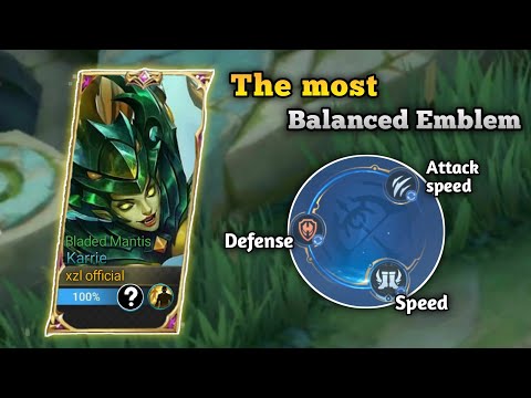 THE MOST BALANCED EMBLEM COMBINATION FOR KARRIE (Must try!) | MLBB