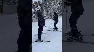 Kendall Jenner  and Kim and Khloe  Kardashian at Buttermilk Mountain in Aspen