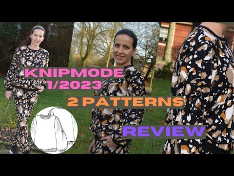 #Knipmode outfit review! Fun sweater and comfy pants in French Terry #Minervafabrics #sewingpatterns