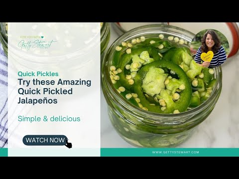 Make QUICK Pickled Jalapeño Peppers. Yum!