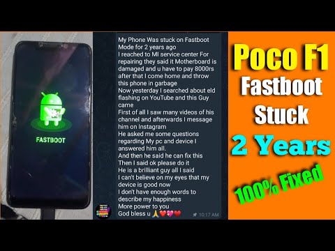 Poco F1 Stuck On Fastboot Mode 2 Years | How to Fix Fastboot Stuck Issue 101%