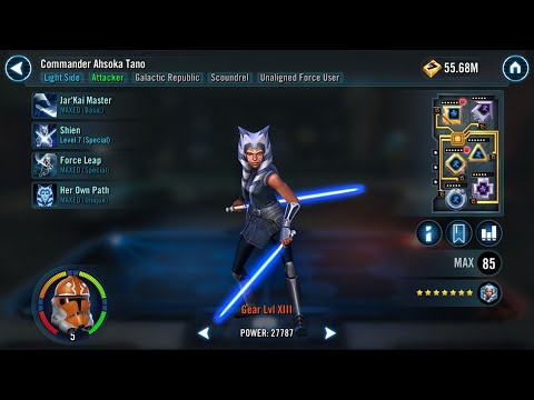 Commander Ahsoka Tano Relic 5 Unlock + Testing